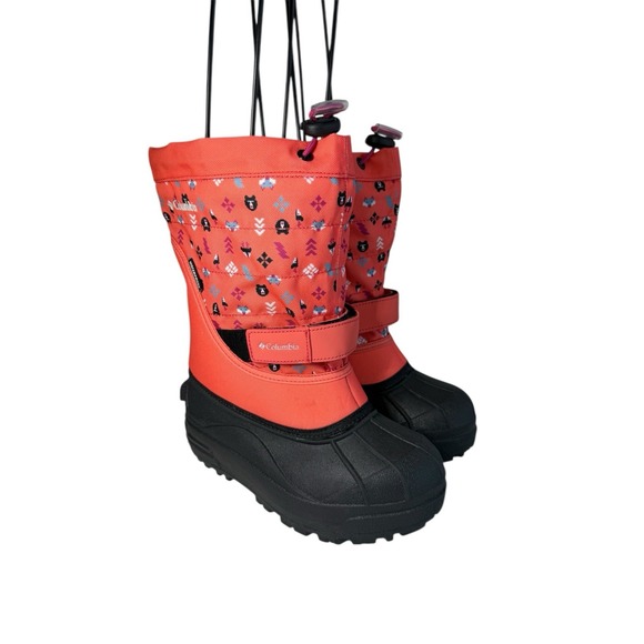 Columbia Youth Powderbug Plus II Print winter snow boot. Size 1Y NO BOX - Picture 3 of 6